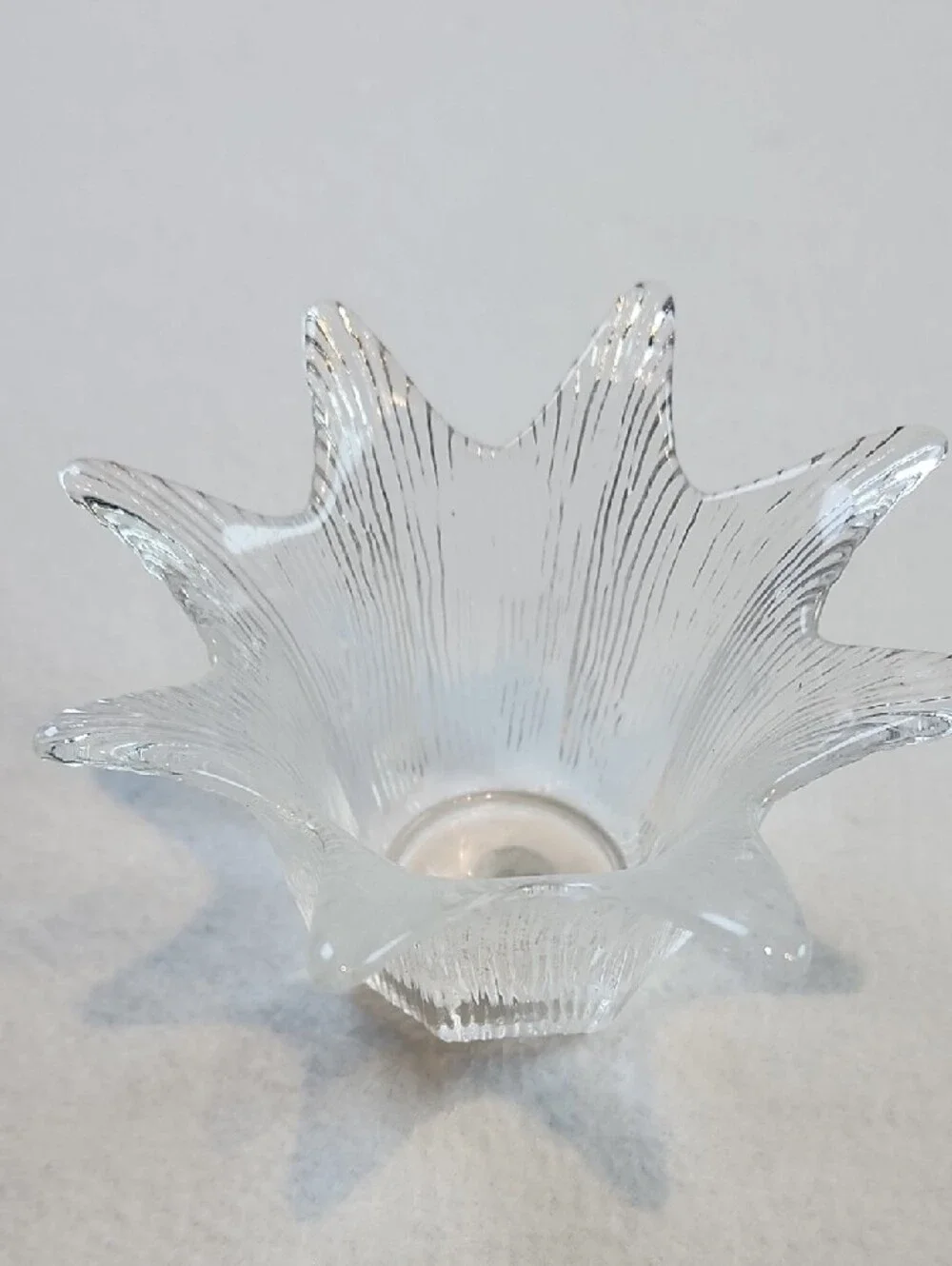 Vintage PartyLite Clear Crystal Tulip Votive Candleholder